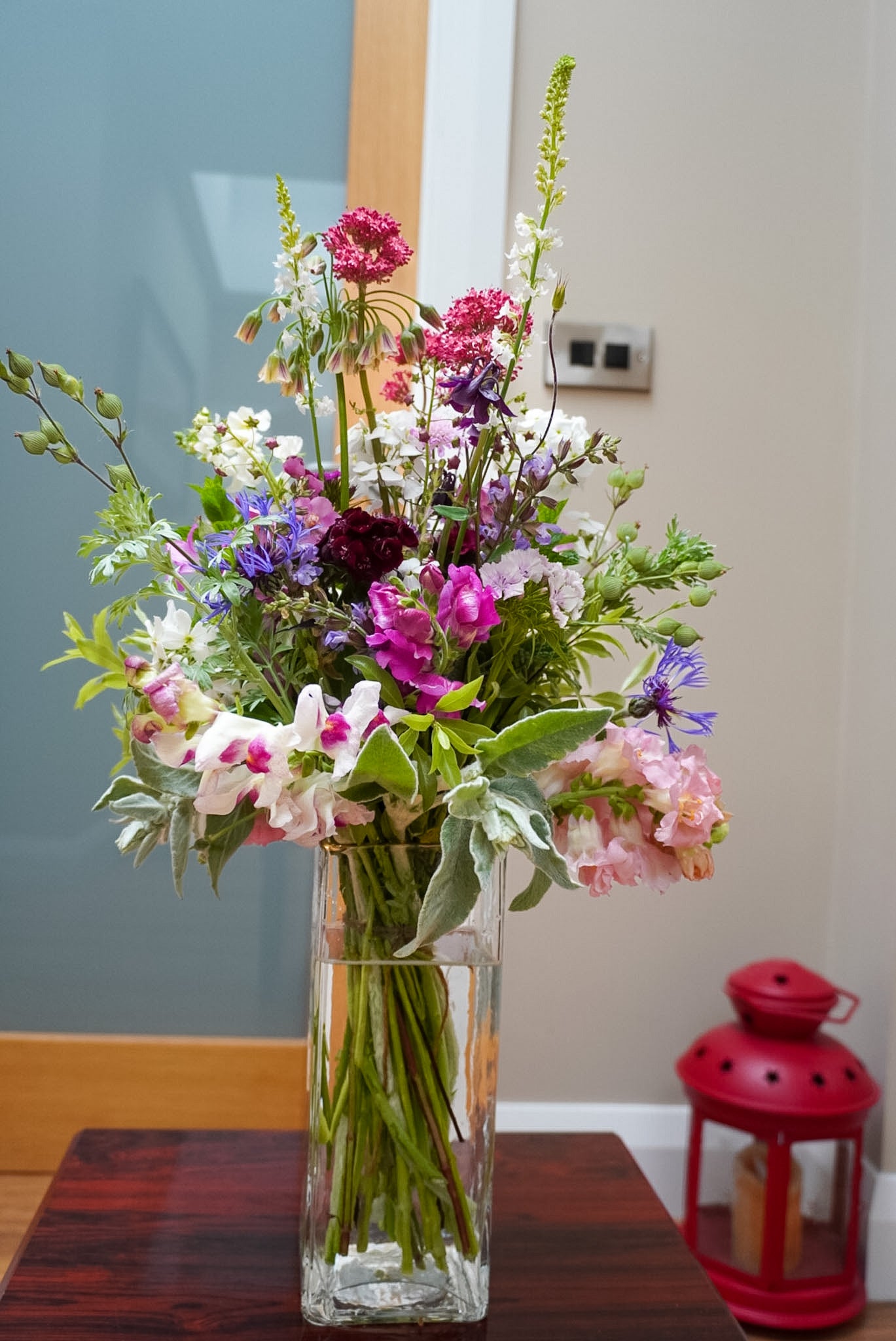 Flower bouquet made with summer flowers grown in Naas. 